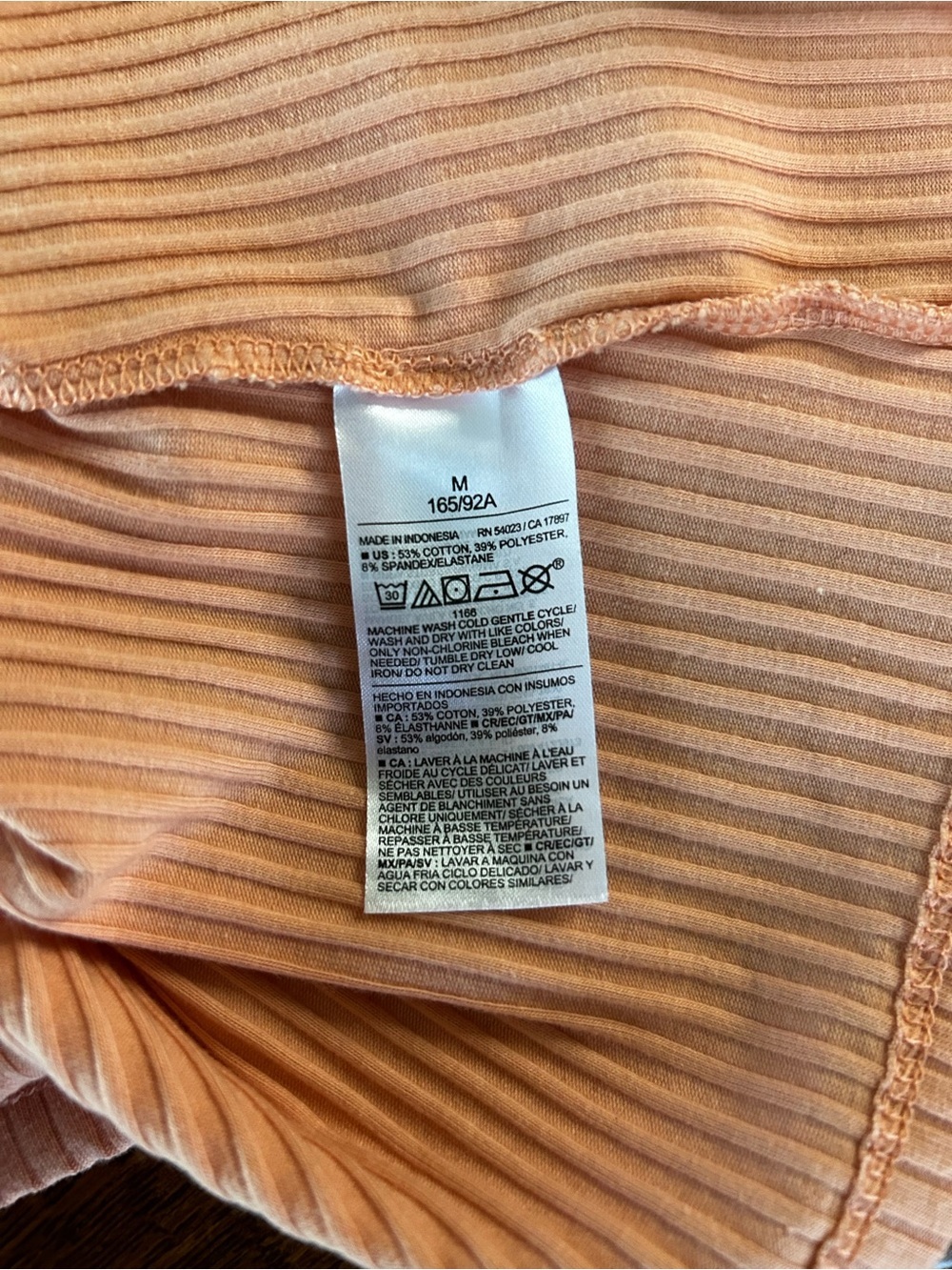 Old Navy Peach Ribbed Button-Front Tank - Picture 11 of 11
